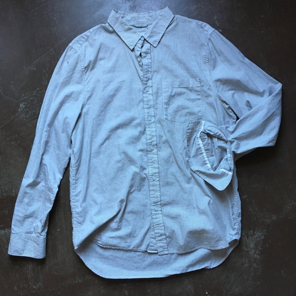 Buck Mason Striped Poplin Shirt